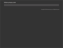 Tablet Screenshot of lotterymass.com